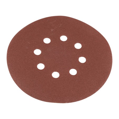 GRAPHITE 58T281 Krążki ścierne na rzep 150 mm, P180, 5 szt., z 8 otworami