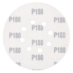 GRAPHITE 58T281 Krążki ścierne na rzep 150 mm, P180, 5 szt., z 8 otworami 