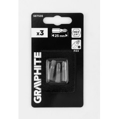 GRAPHITE 56T535 Bity PZ3 x 25 mm, 3 szt. 